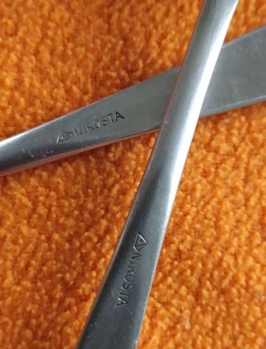 Stare sztućce Nóż+2 łyżki