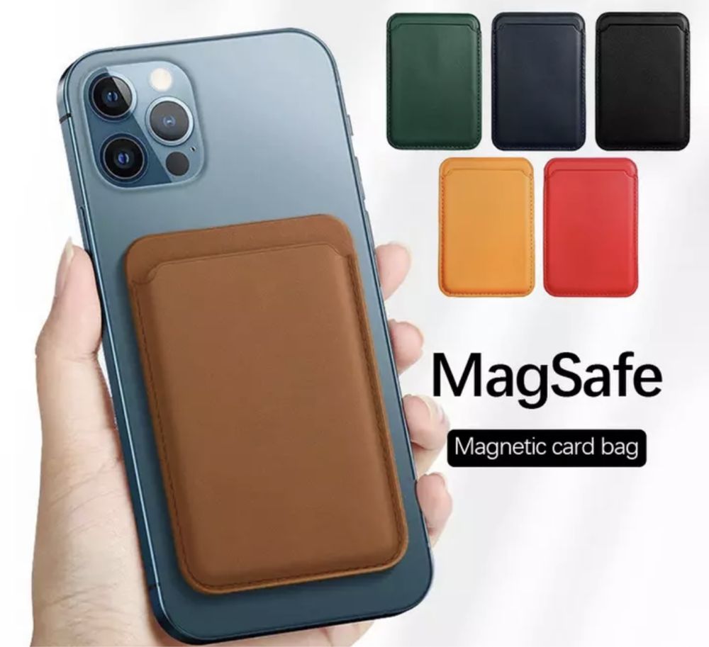 Capa protectora para Iphone + bolsa magnetica para cartões!