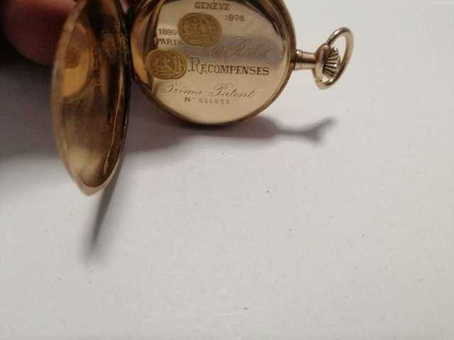 Złoty kieszonkowy zegarek GENEVE 1896