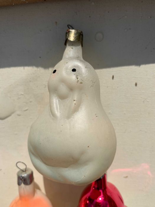 Елочные игрушки СССР самолет звезда шар тюлень