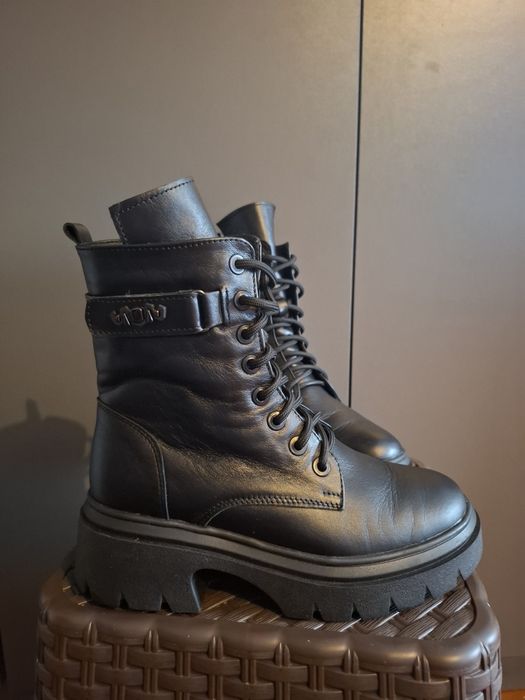 Сапоги зимові шкіряні