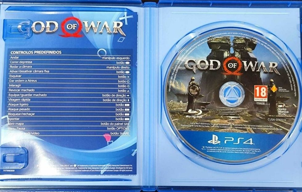 Vendo jogo ps4 impecável God of War