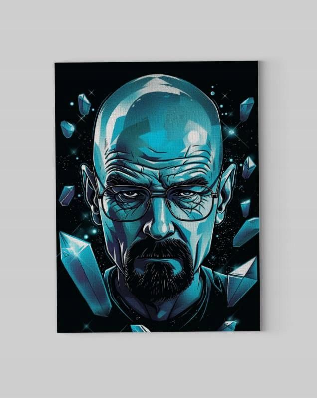 Obraz na płótnie Walter White - Mistyczny Kryształ 30x40 cm