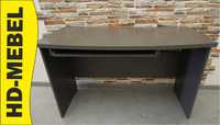 biurko małe szare grafitowe z półką na klawiaturę szer. 125 cm
