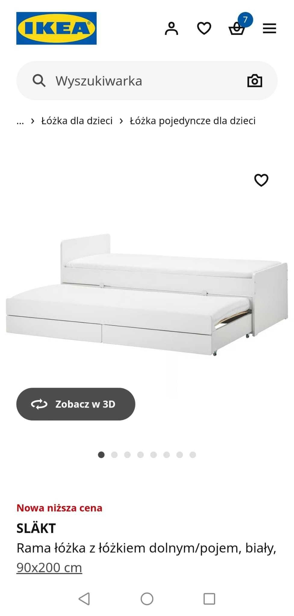 meble dziecięce, zestaw mebli, szafki, łóżko, IKEA