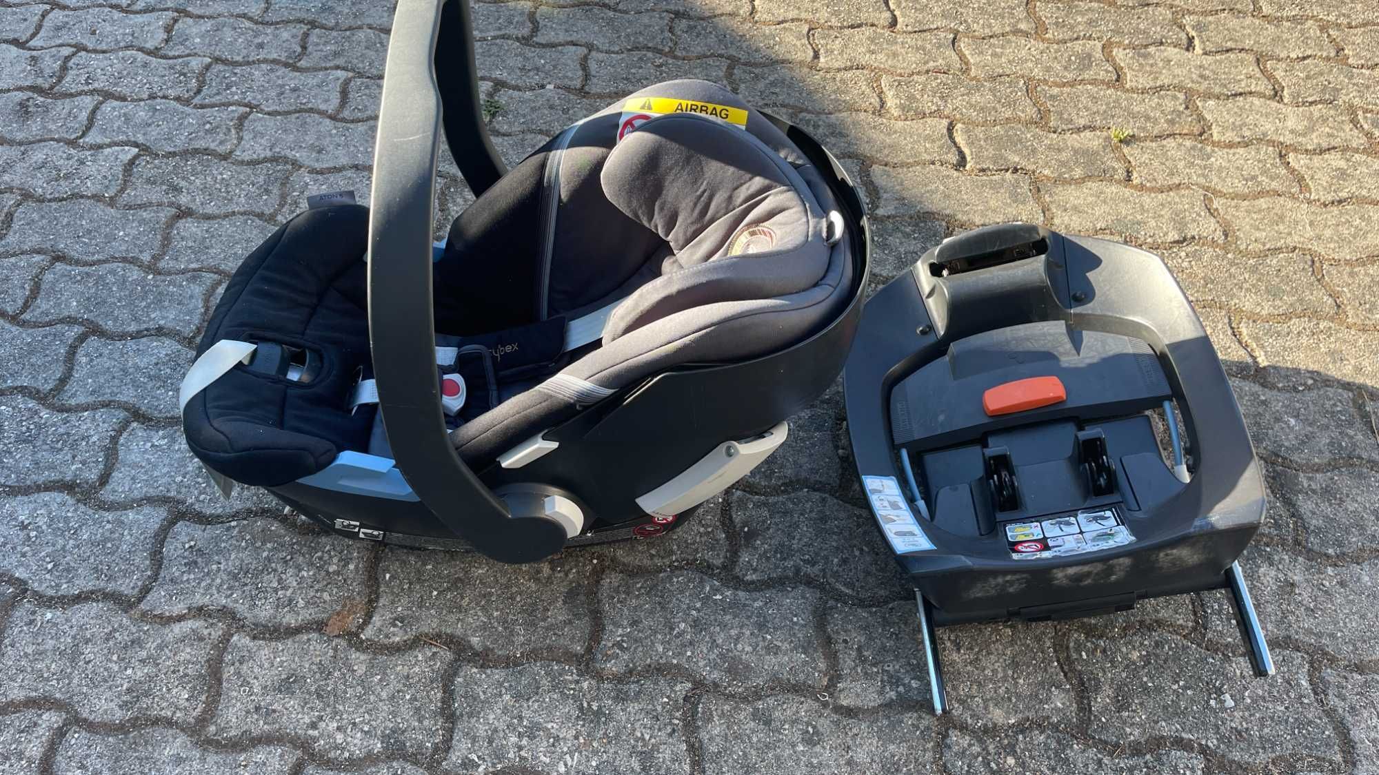 Ovo Cybex Aton 5 com base Isofix