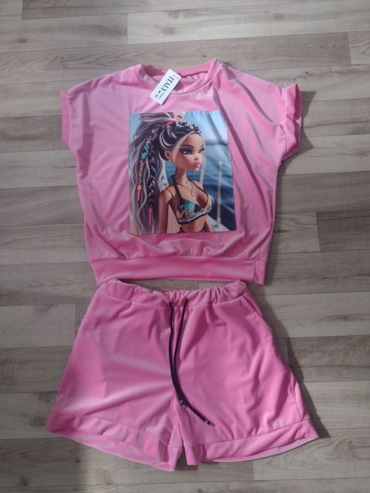 Cienki dresiki z weluru rozmiar L