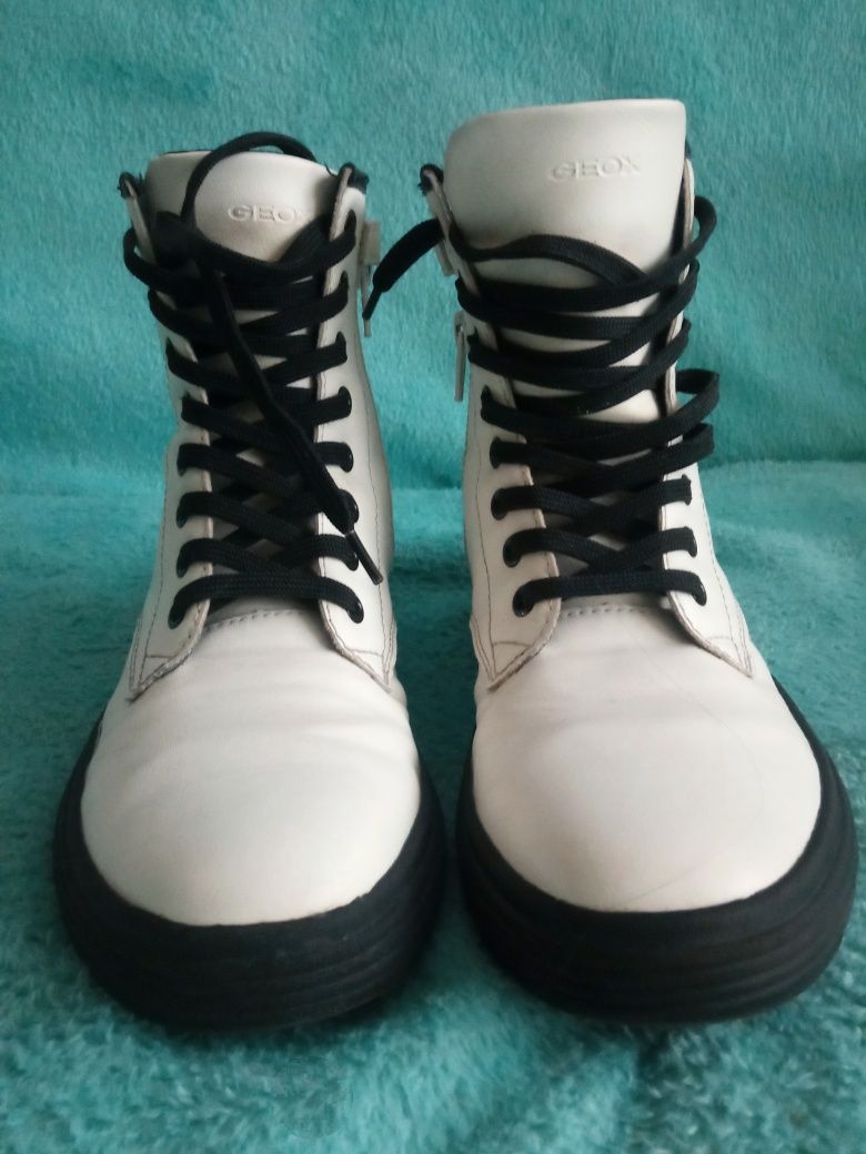 Buty GALNY Geox - 36 - stan bdb - białe - PUNK rock