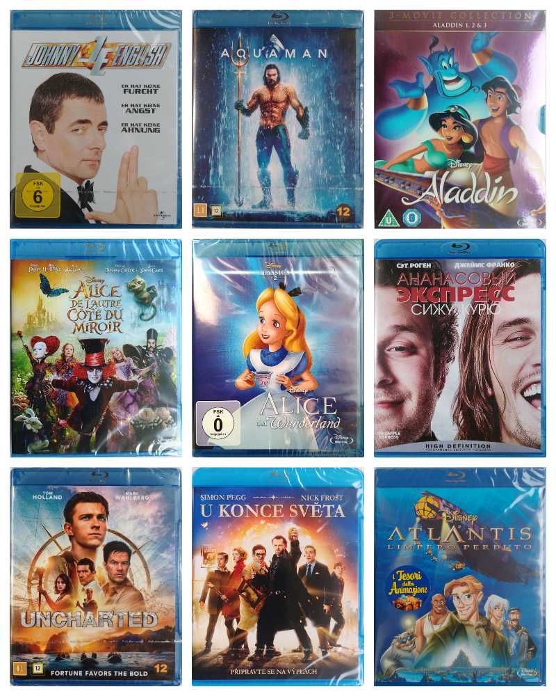 Blu-ray Диски Amaray с русским и украинским языком