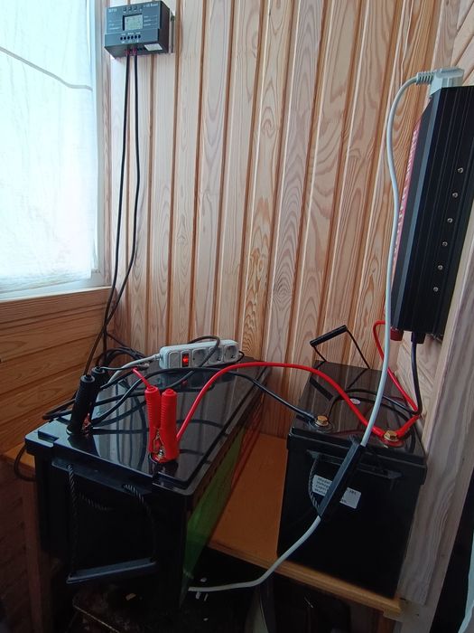 Комплект 2×300Ah 7860вт LiFEPO4+инвертор 5квт+контроллер+зарядное 100А