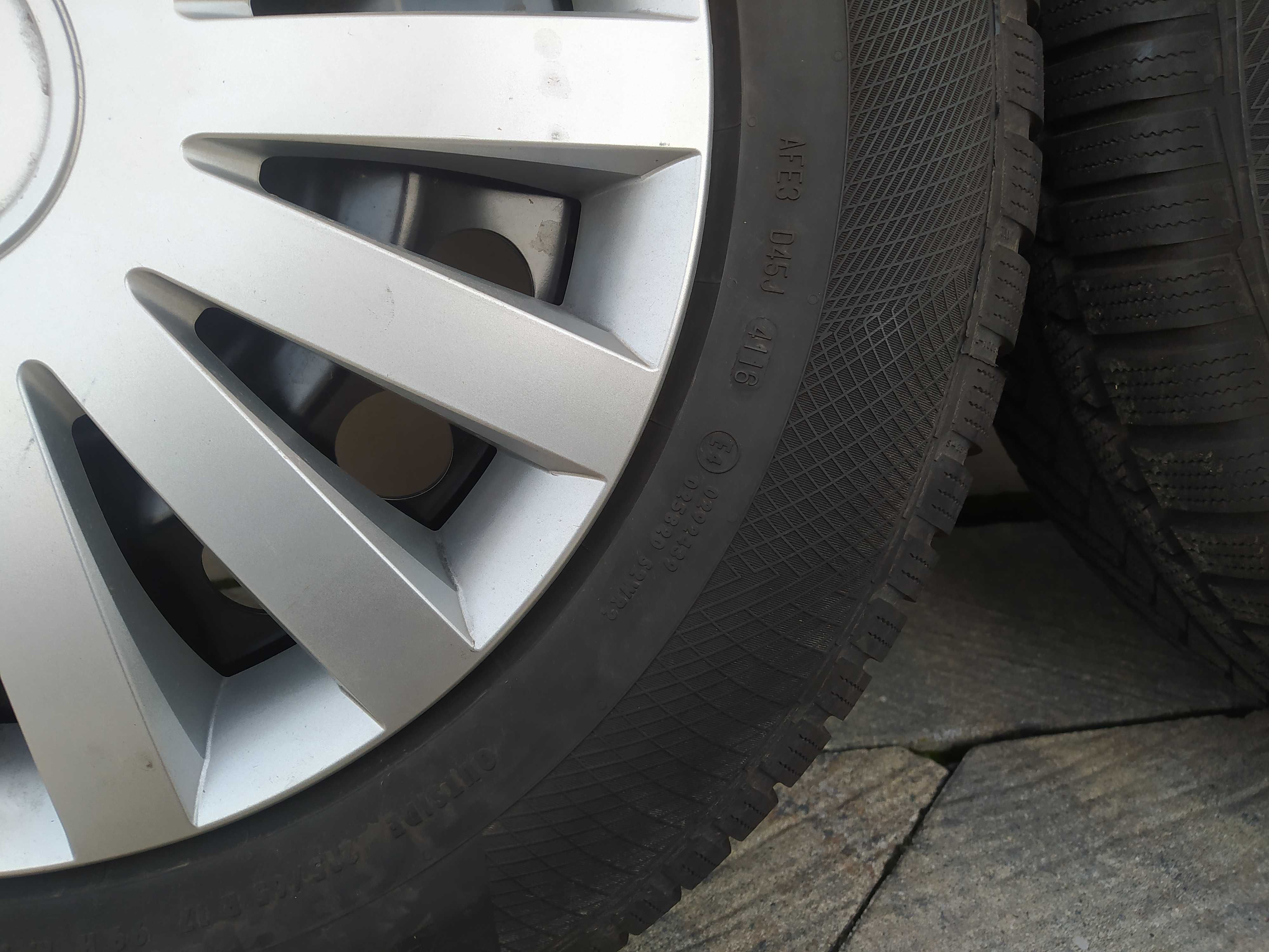 Koła stal 17 VW, 5x112, Tiguan, 215/65R17 Continental