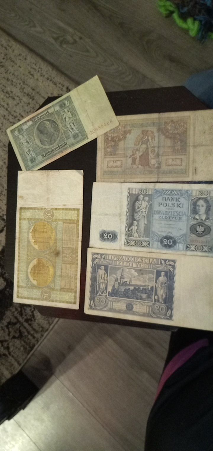 Polskie stare monety i banknoty