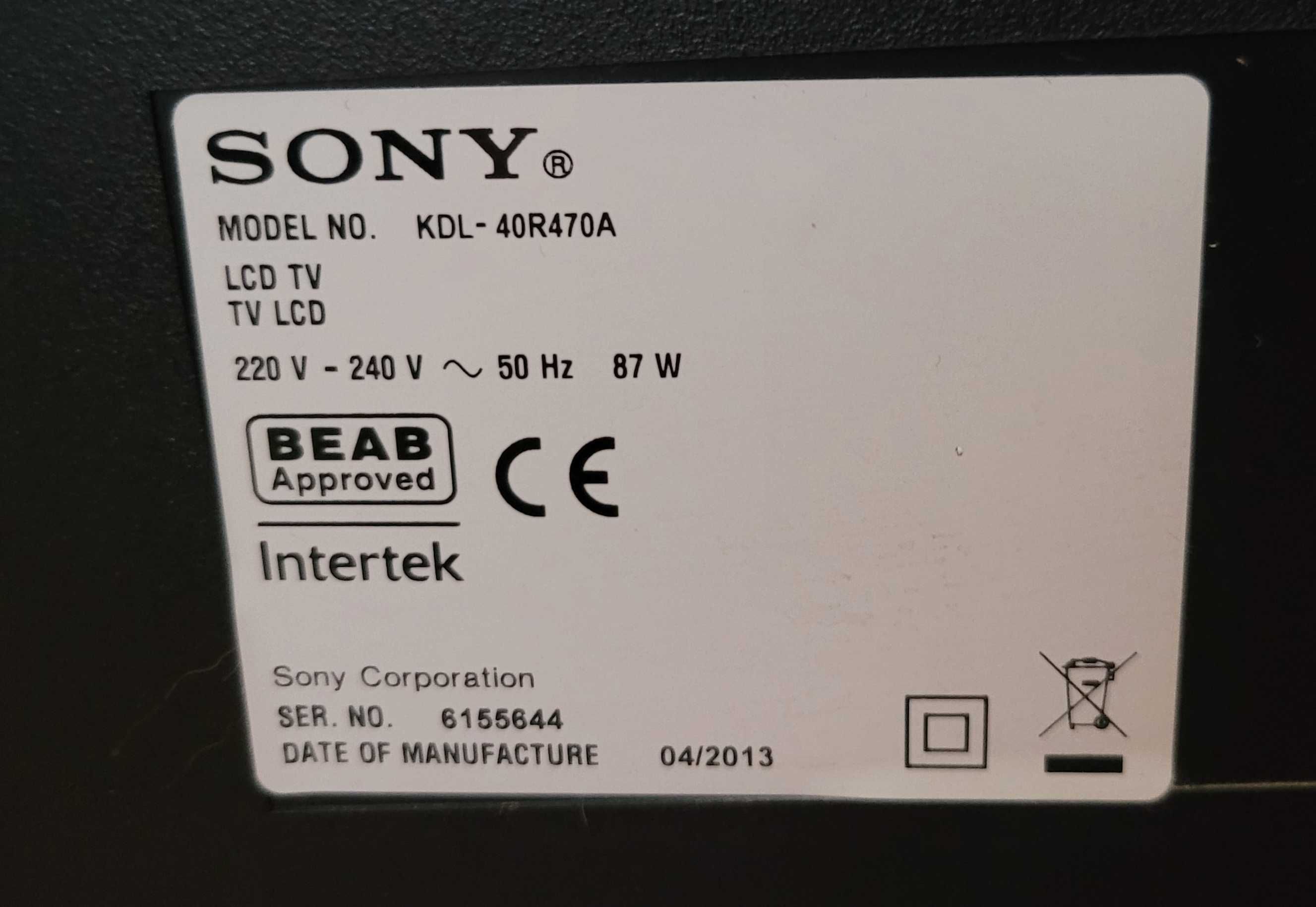 Telewizor Sony Bravia 40" KDL-40R470A