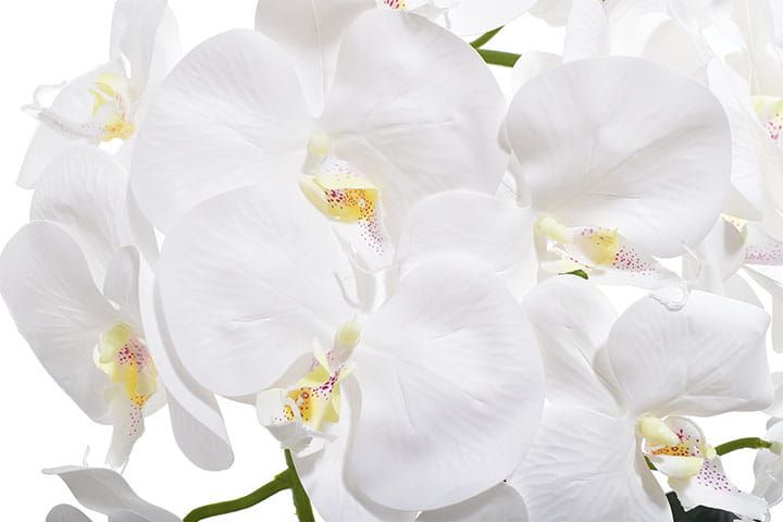 Sztuczny storczyk orchidea kompozycja kwiat doniczce ozdoba prezent