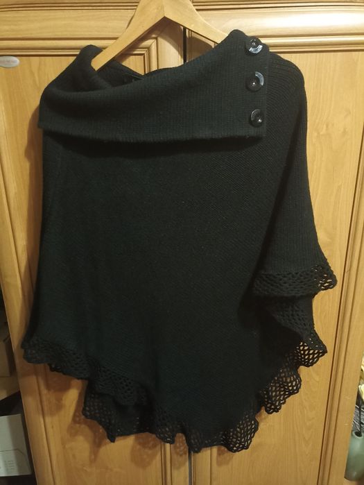 Ponczo czarne uniwersalne