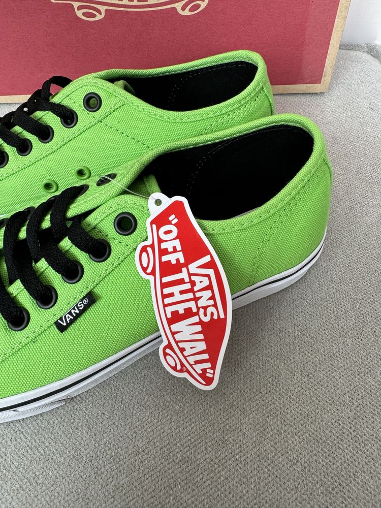 Nowe trampki Vans 39 sznurowane zielone sneakersy buty