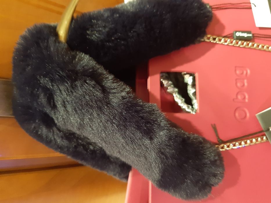 Obag o bag same rączki kolor granat  metki nowe łańcuszek oryginał fut