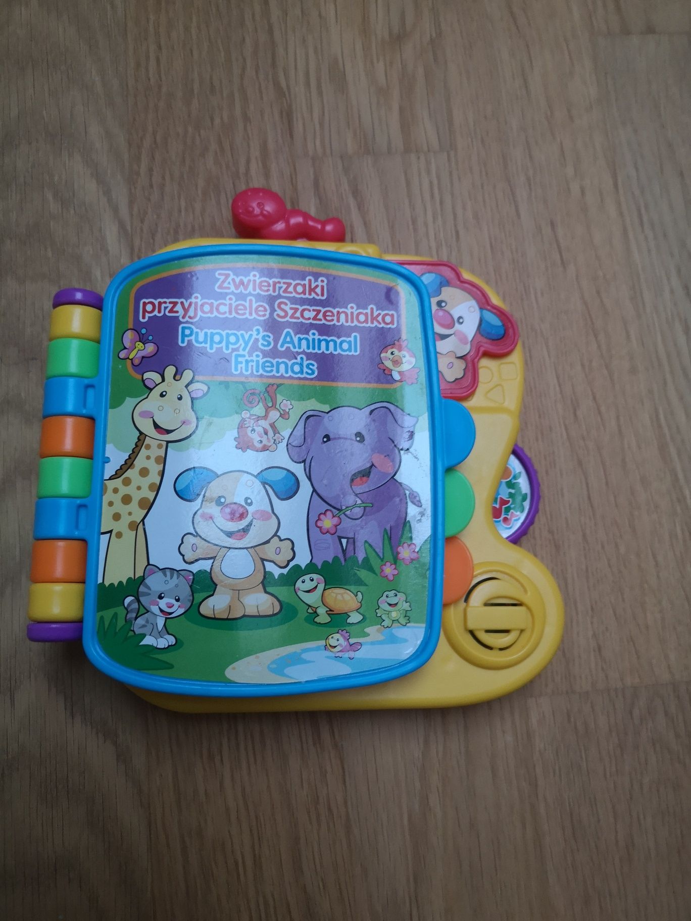 Książka dla dzieci  interaktywna Fisher price polski-angielski