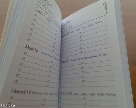 Kalendarzyki archiwalne - notesiki kieszonkowe 2014 oraz 2010 - 2 szt.