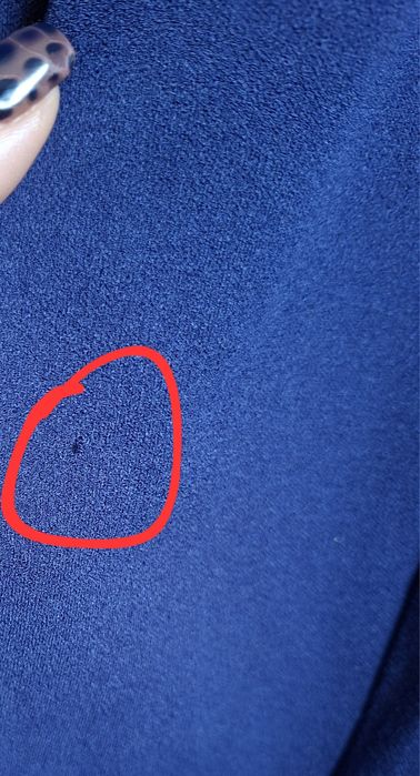 Sukienka granatowa na jedno ramię Andrzejki/Sylwester