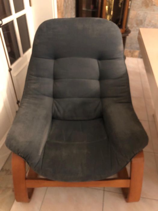 2 Cadeiras/Poltronas Madeira e Tecido