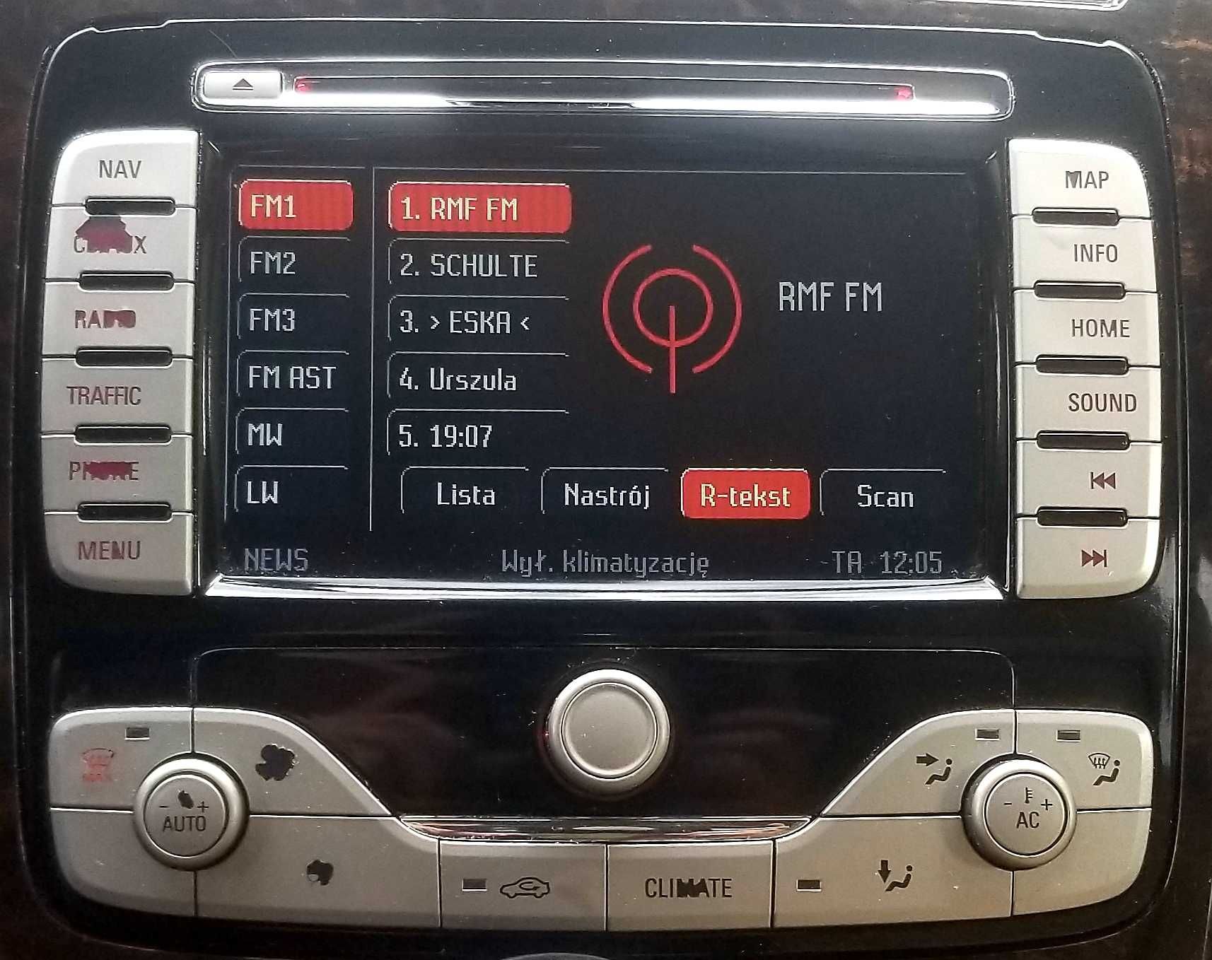 Ford aktualizacje Convers+ Konwersja Usa -> PL navi Fx Nx Mca Sync 2/3