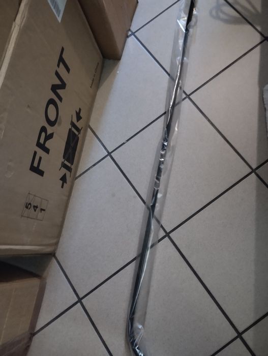 Szyna profil aluminiowy rurki z nierdzewki do zasłony prysznicowej