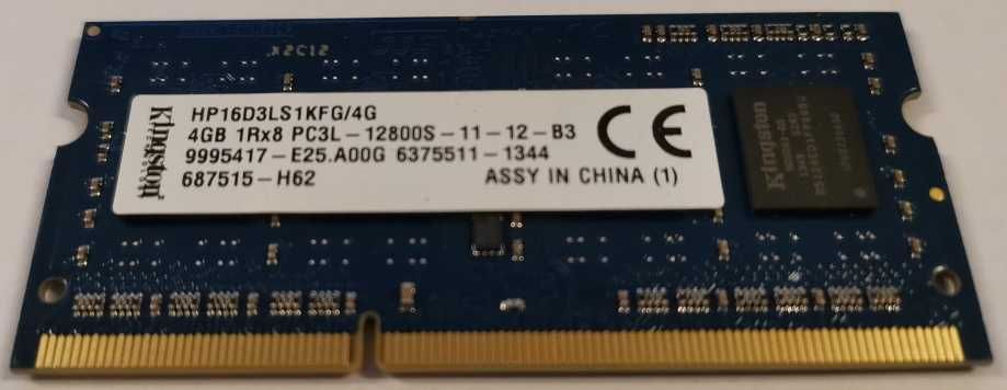 Pamięć RAM DDR3 Kingston HP16D3LS1KFG/4G 4 GB