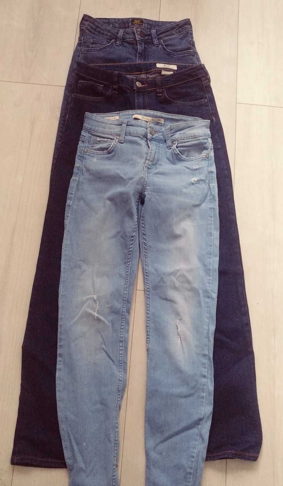 Голубые летние джинсы Bershka  Super Skinny на девушку размер EUR 34