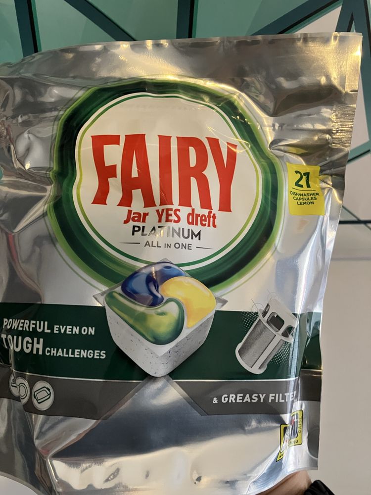 Kapsułki do zmywarki Fairy Platinum 21 sztuk