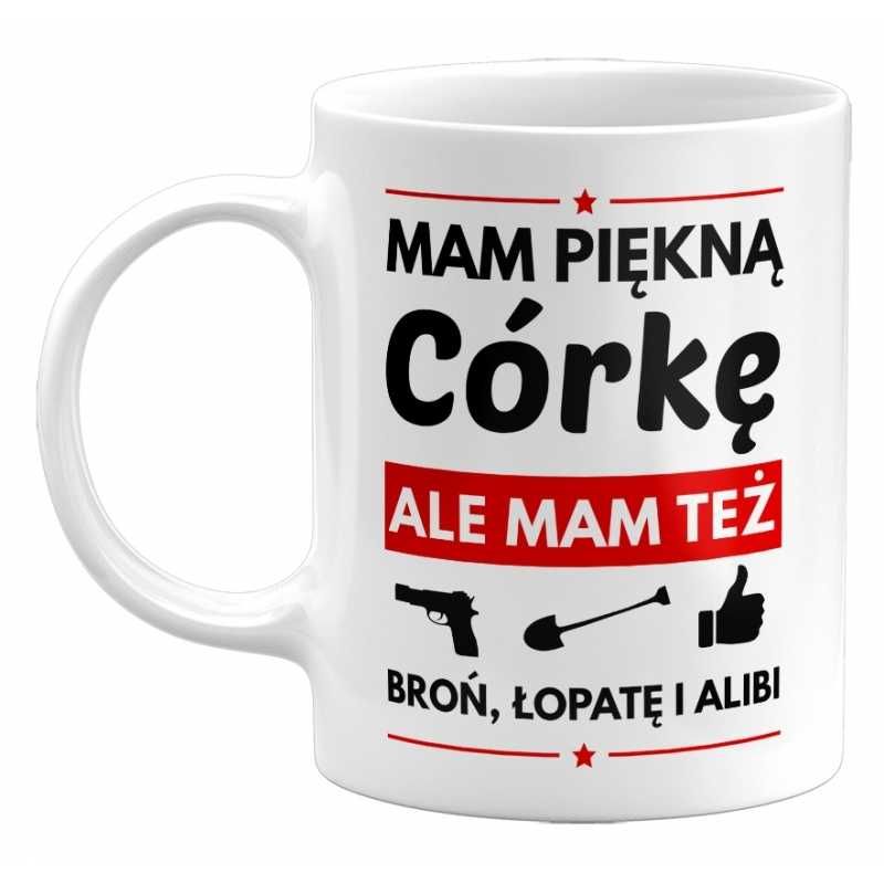 Kubek Mam Piękną Córkę, Prezent na Dzień Ojca, 330ml (NOWY)