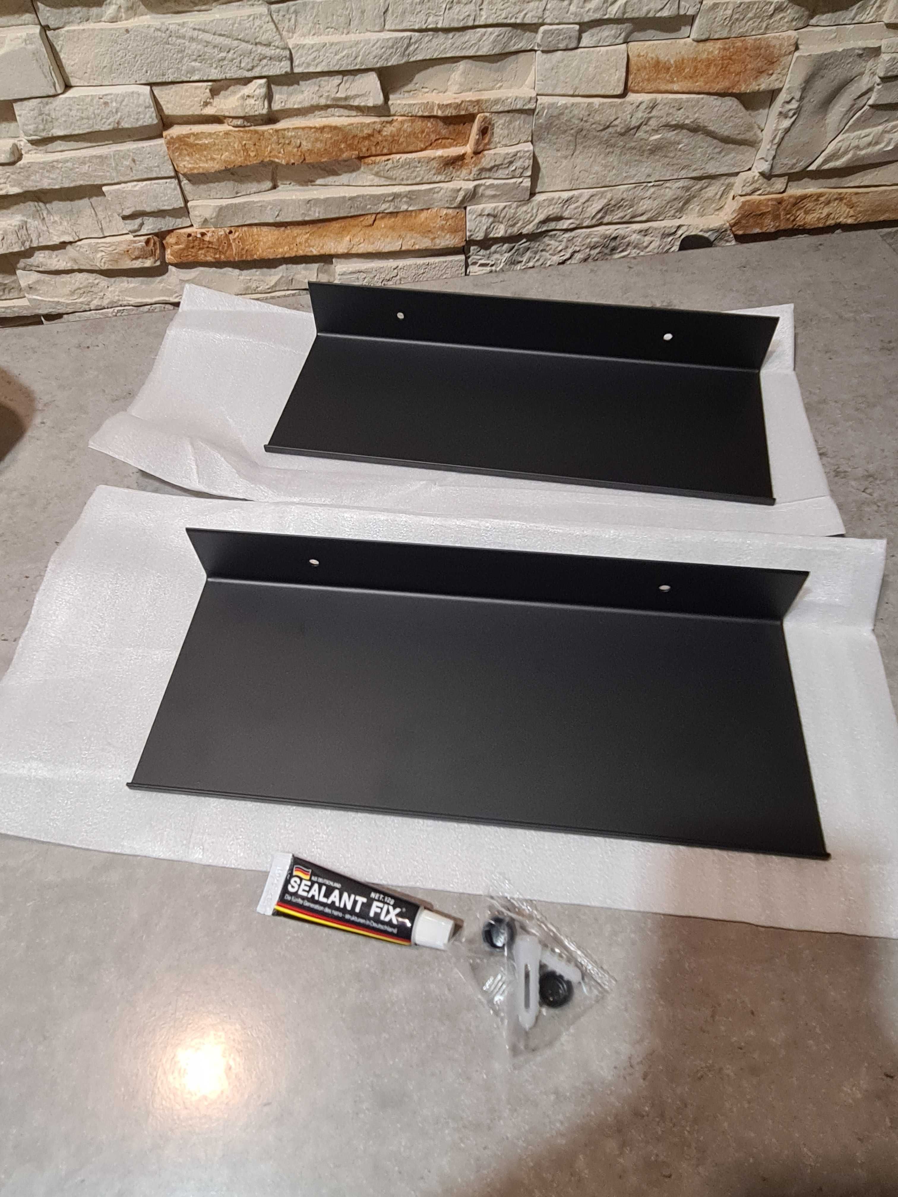 organizery aluminiowe półka ścienna do łazienki (30 cm) 2 szt