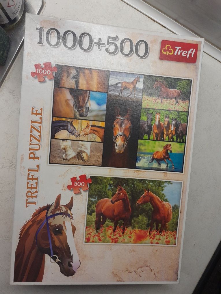 Puzzle konie 1000 + 500