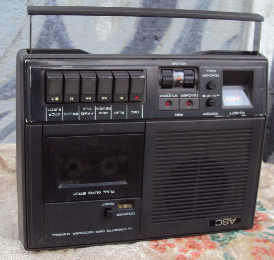 ASC D8759 винтажный кассетный магнитофон/ не sanyo и не sharp