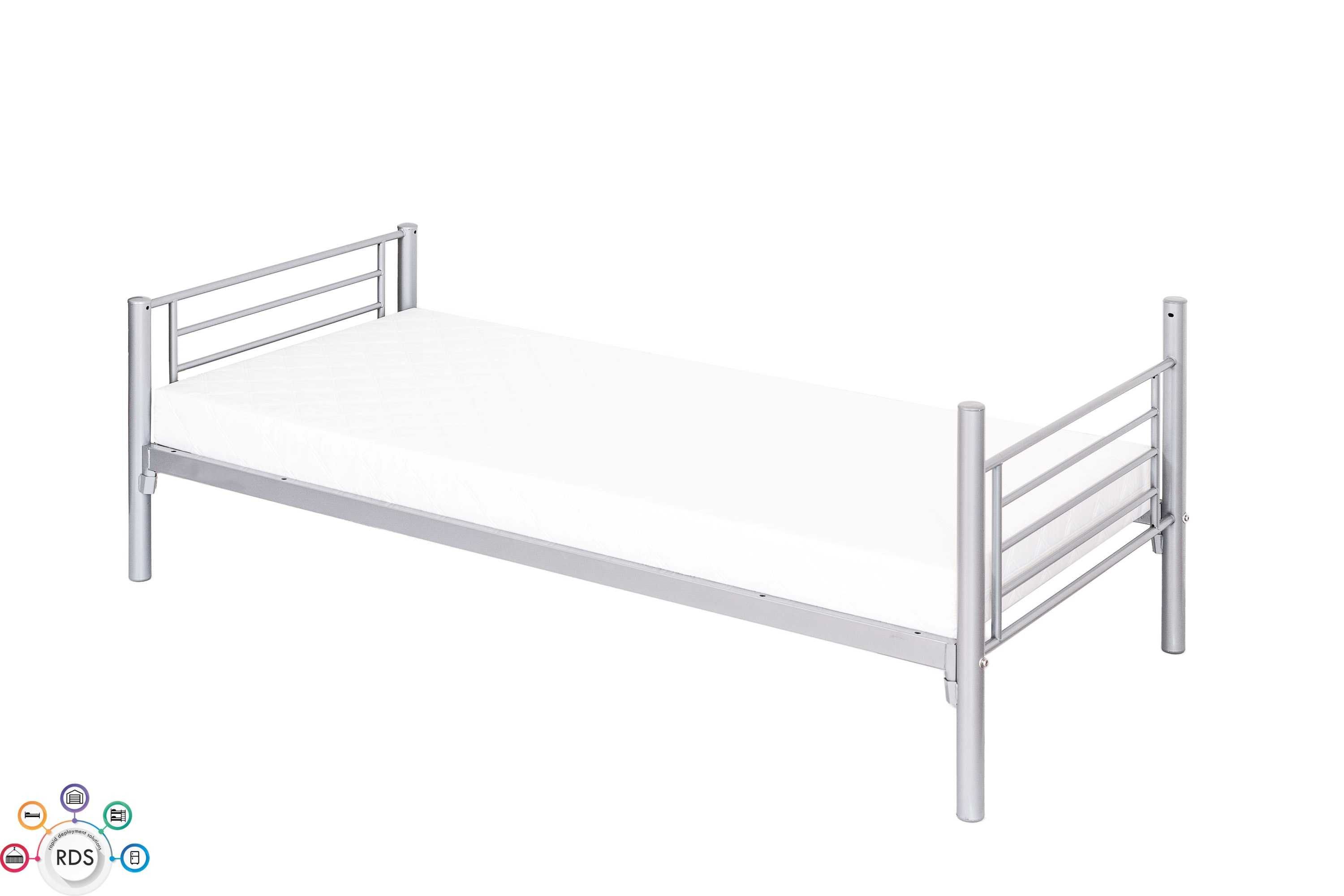 Łóżko metalowe pojedyncze 90x200 cm jednoosobowe lub piętrowe 2w1