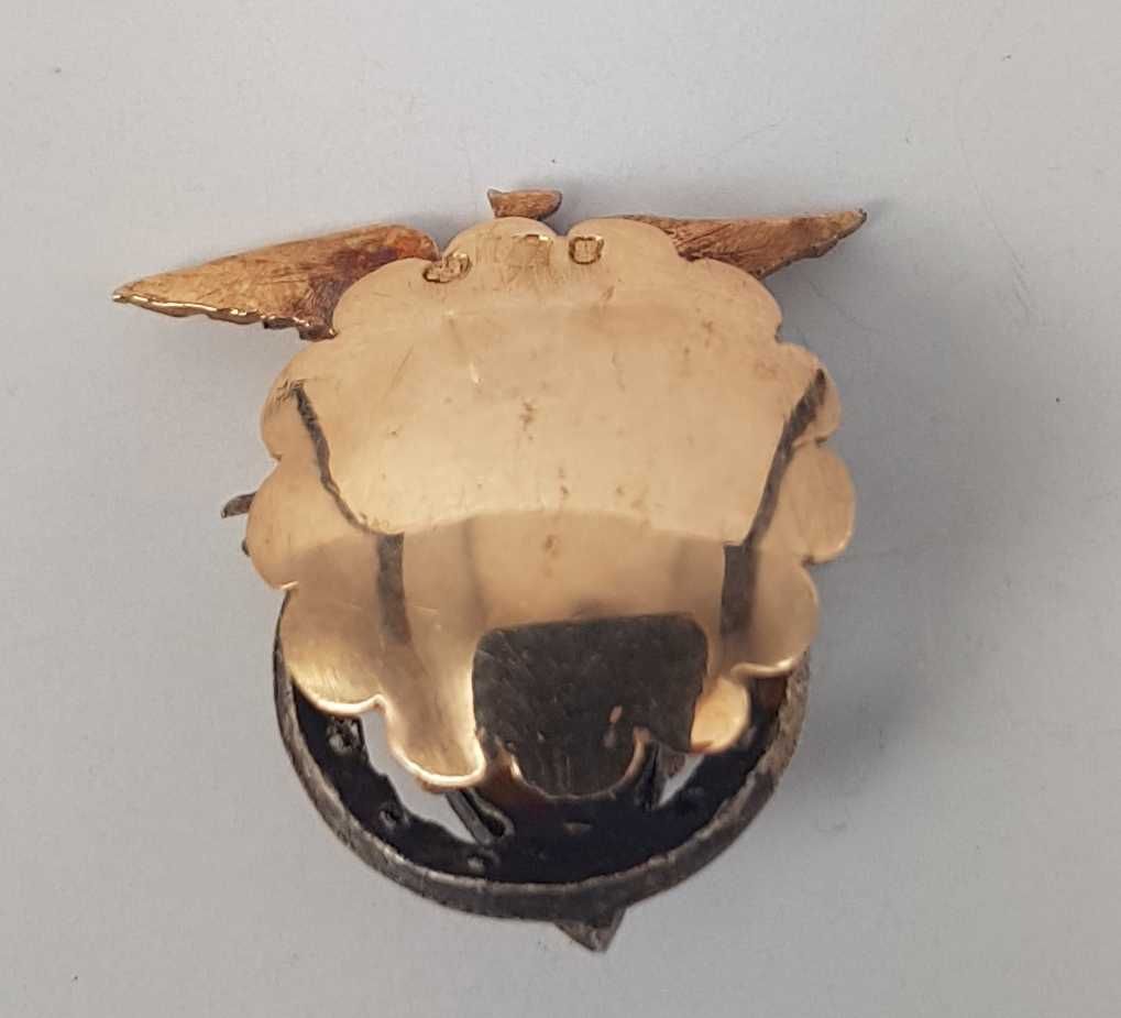 Emblema Pin Sport Lisboa e Benfica em ouro 19.2K