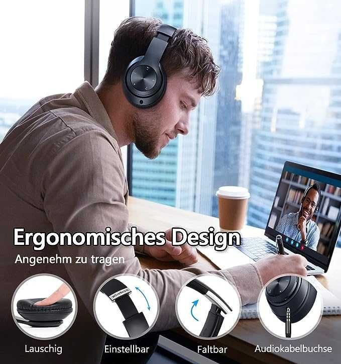Słuchawki nauszne Bluetooth 9S