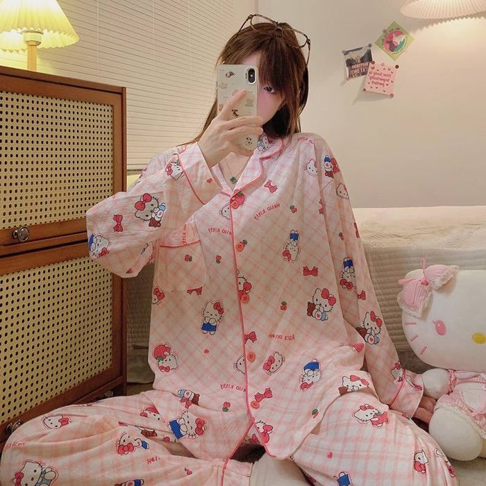 Дитяча піжама для дівчинки з бавовни Hello Kitty, розмір 152-160см
