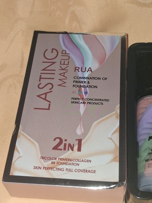 Zestaw do makijażu RUA 2w1 – baza + podkład