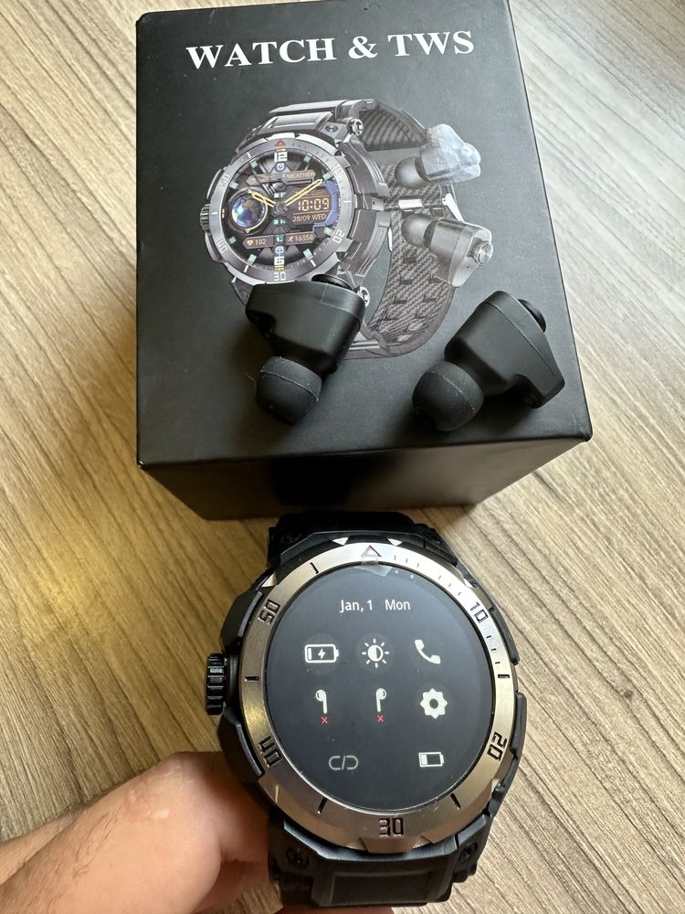 Rainbuvvy GT100 Pro Smart Watch TWS