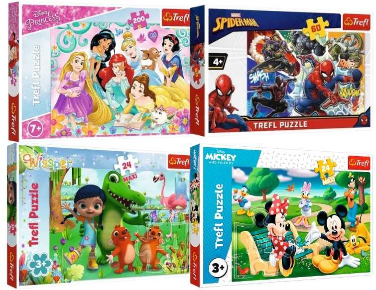 Дитячі пазли Trefl (200 ел, 60 ел, 30 ел, 24 ел, 15 ел): нові,у плівці