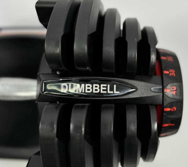 Регульована гантель 40 кг гантелі 17 рівнів ваги 5-40 кг з підставкою