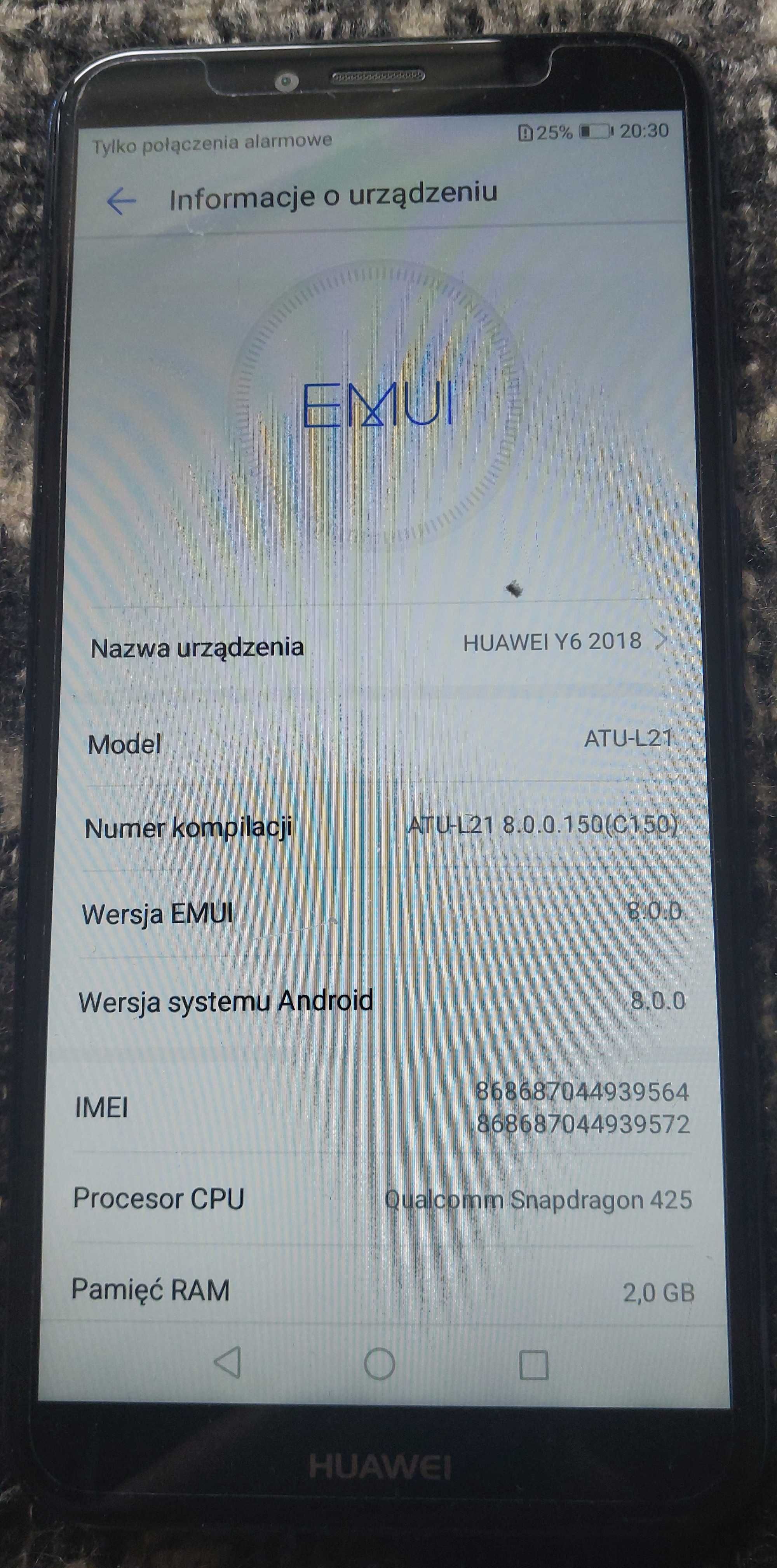 telefon huawei y6