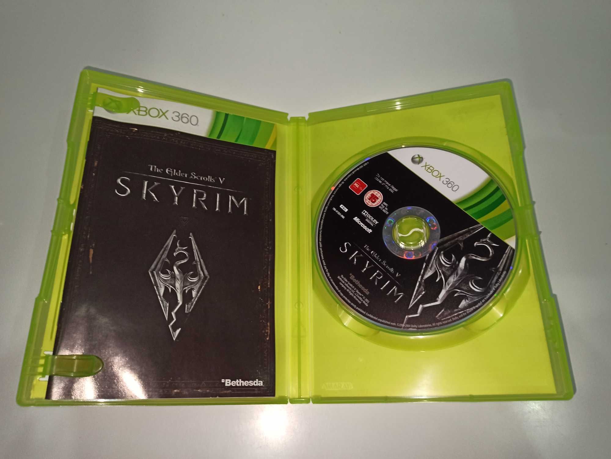 xbox 360 SKYRIM gra RPG, rycerze, smoki przygoda