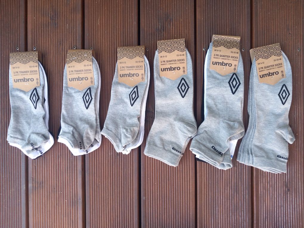18 x Skarpetki Stopki Umbro rozm.43-46