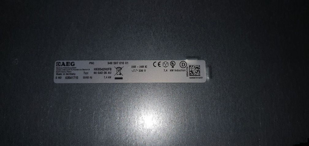 Placa AEG indução com pouco uso