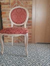 Fotel, krzesło, włoskie, Modonutti. Drewniany, tapicerowany,.