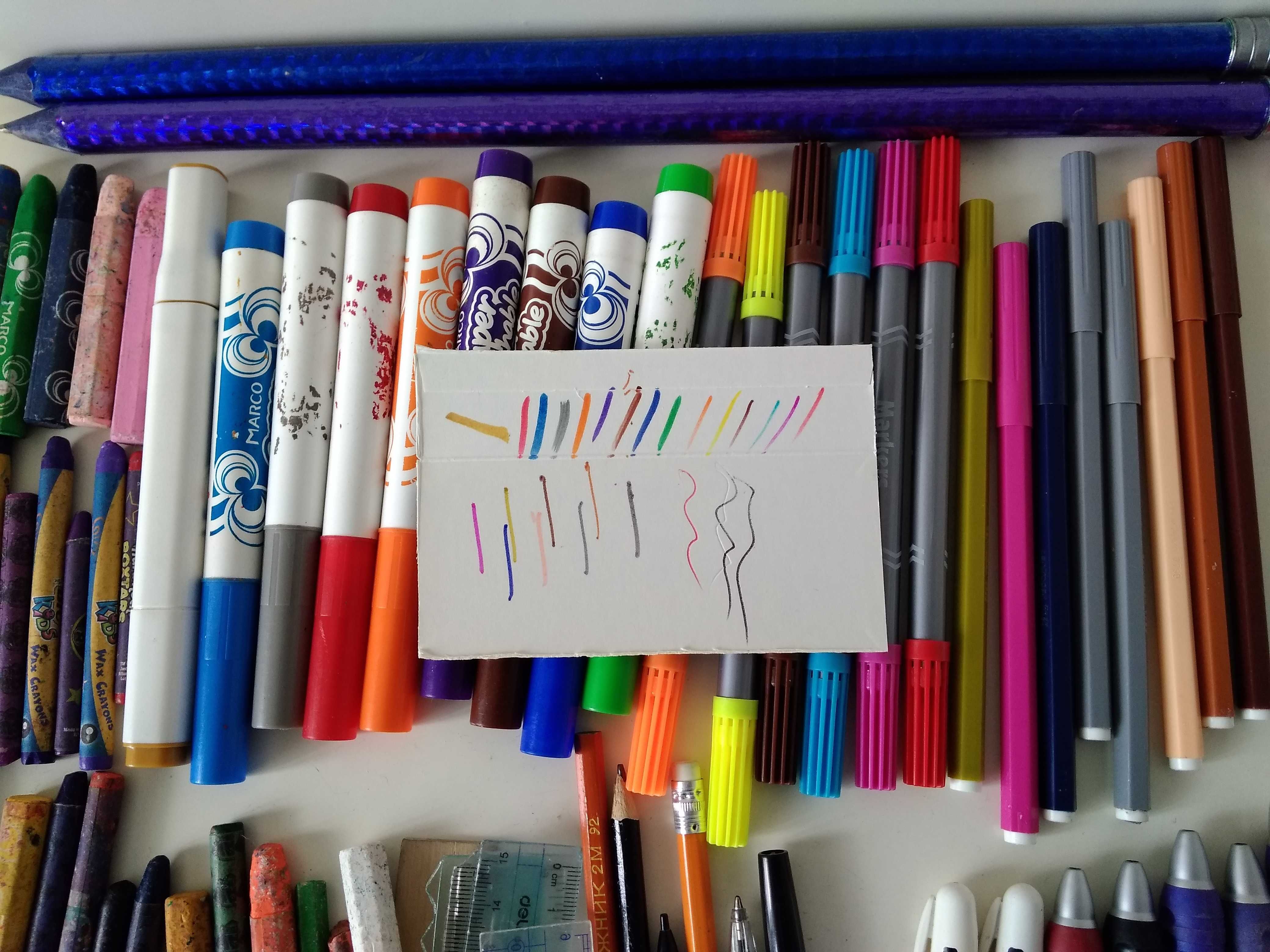 канцелярия ручки карандаши фломастеры маркеры мелки линейки