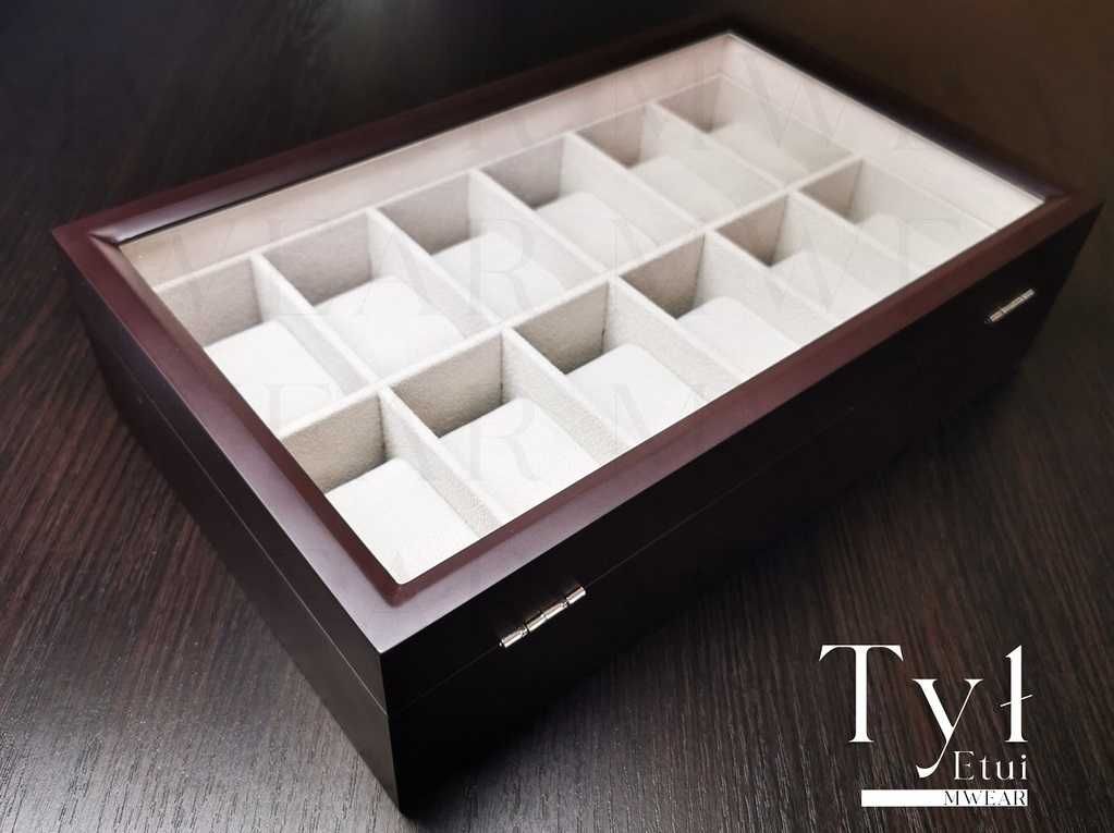 Drewniane pudełko Szkatułka na zegarki | Idealny prezent