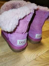 UGG Botki kozaki śniegowce dla dziecka dziewczynki różowe barbie pink